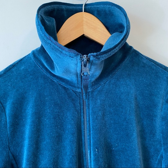 Talbots women’s LUXE STRAIGHT-LEG full zip VELOUR 2 pc Track suit -size S petite - Picture 10 of 16